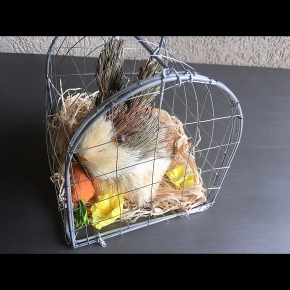 Sisal Rabbit, Bunny Dècor, Rabbit in Cage, Rabbit Home Dècor - Picture 4 of 8